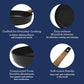 Oster Oxburg 12" Nonstick Aluminum Frying Pan in Black