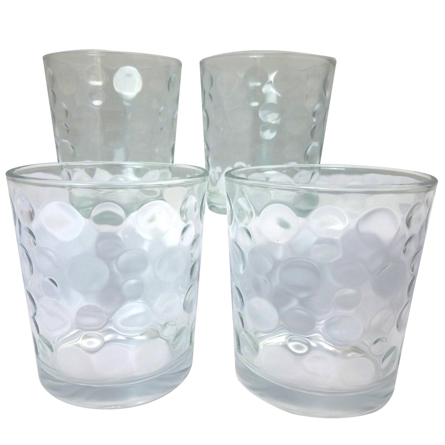 Gibson Home Great Foundations 4-pc 13 oz Double Old Fashioned Glass Set Bubbles