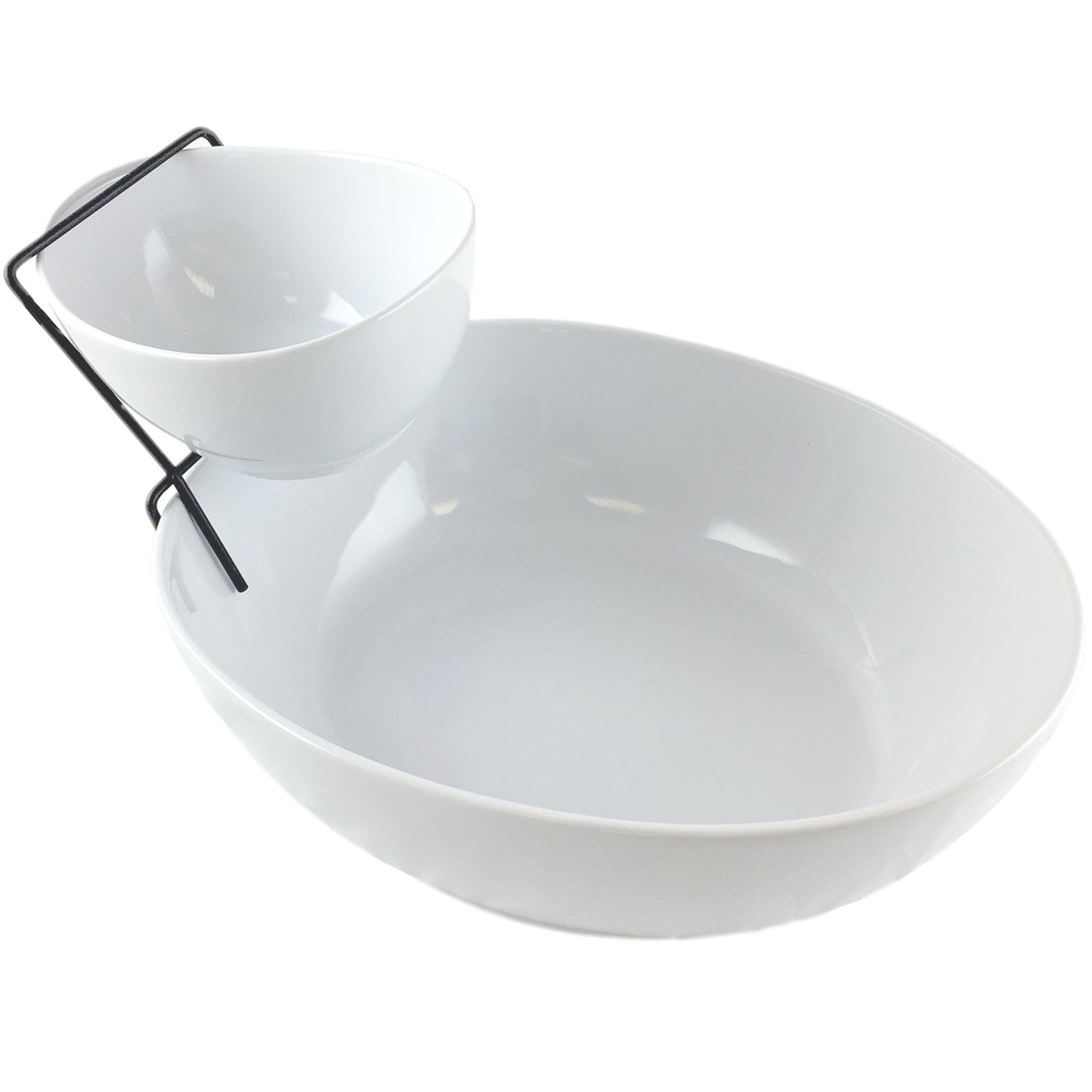 Gibson Elite Gracious Dining 2 Tier Chip & Dip Server Set