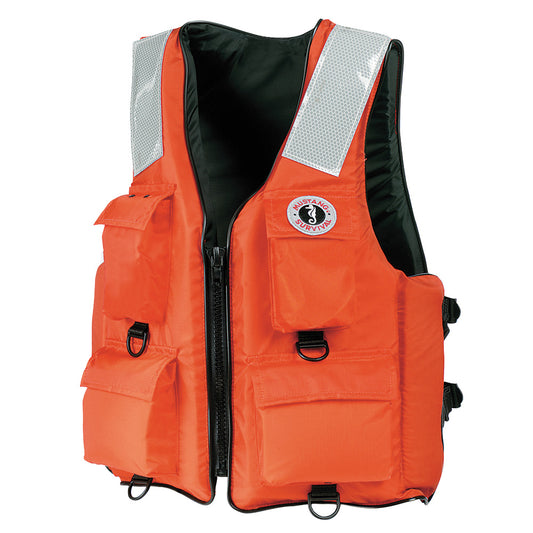 Mustang 4-Pocket Flotation Vest - Orange - Medium [MV3128T2-2-M-216]