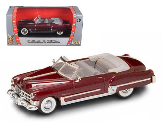 1949 Cadillac Coupe DeVille Convertible Burgundy Metallic 1/43 Diecast Car Road