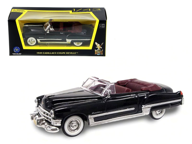 1949 Cadillac Coupe DeVille Convertible Black 1/43 Diecast Car Road Signature