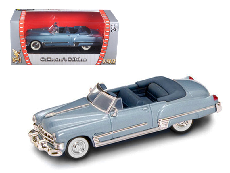 1949 Cadillac Coupe DeVille Convertible Blue Metallic 1/43 Diecast Car Road Sig