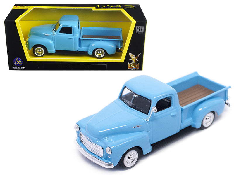 1950 GMC Pickup Truck Light Blue 1/43 Diecast Car Road Signature