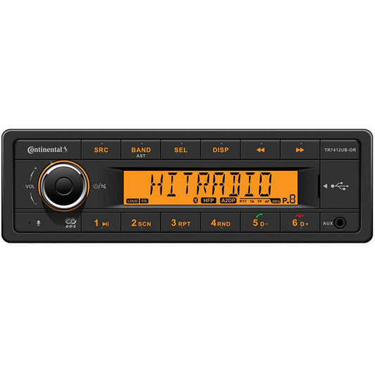 Continental Stereo w/AM/FM/BT/USB - 12V [TR7412UB-OR]