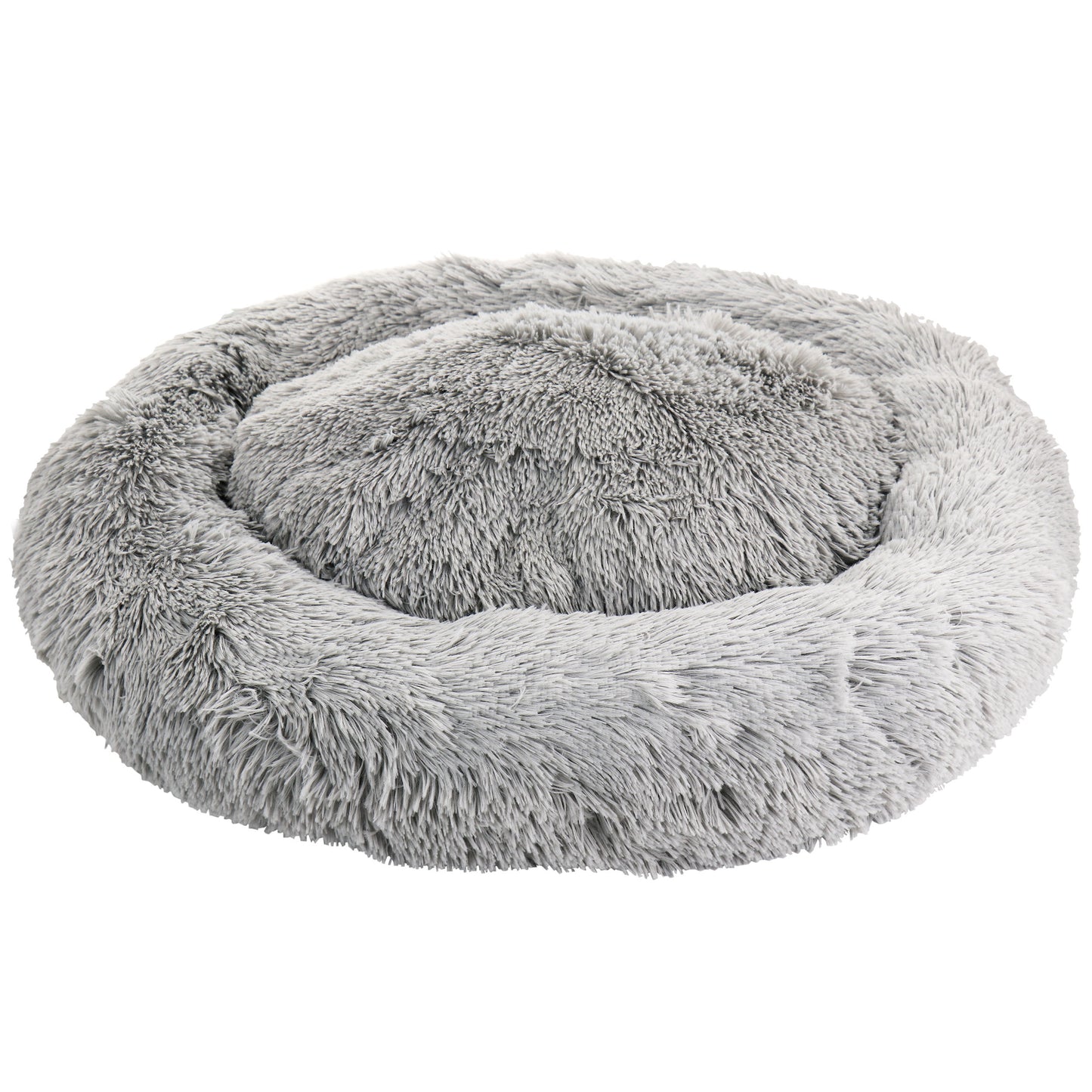 Gibson Home Bow Wow Buddy 30" Medium Pet Bed Shaggy Grey