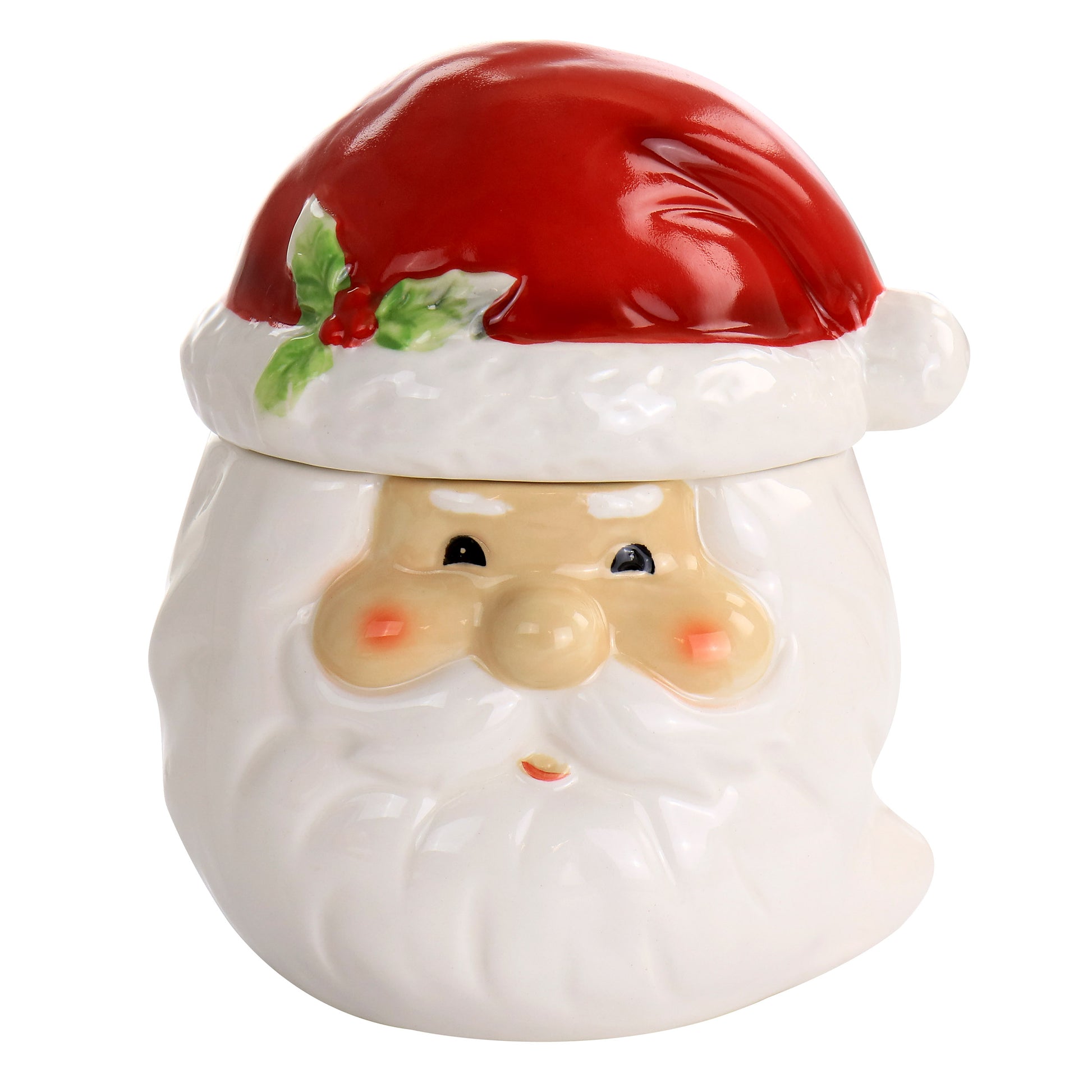Gibson Home Joyful Santa Durastone 7.5" Cookie Jar