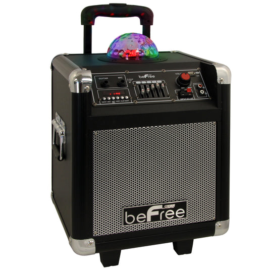 beFree Projection Party Light  Dome 6.5" Subwoofer Bluetooth Portable Party Spe