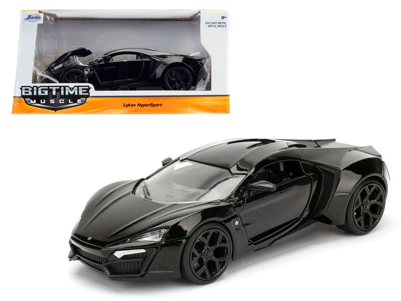 Lykan Hypersport Glossy Black 1/24 Diecast Cars Jada