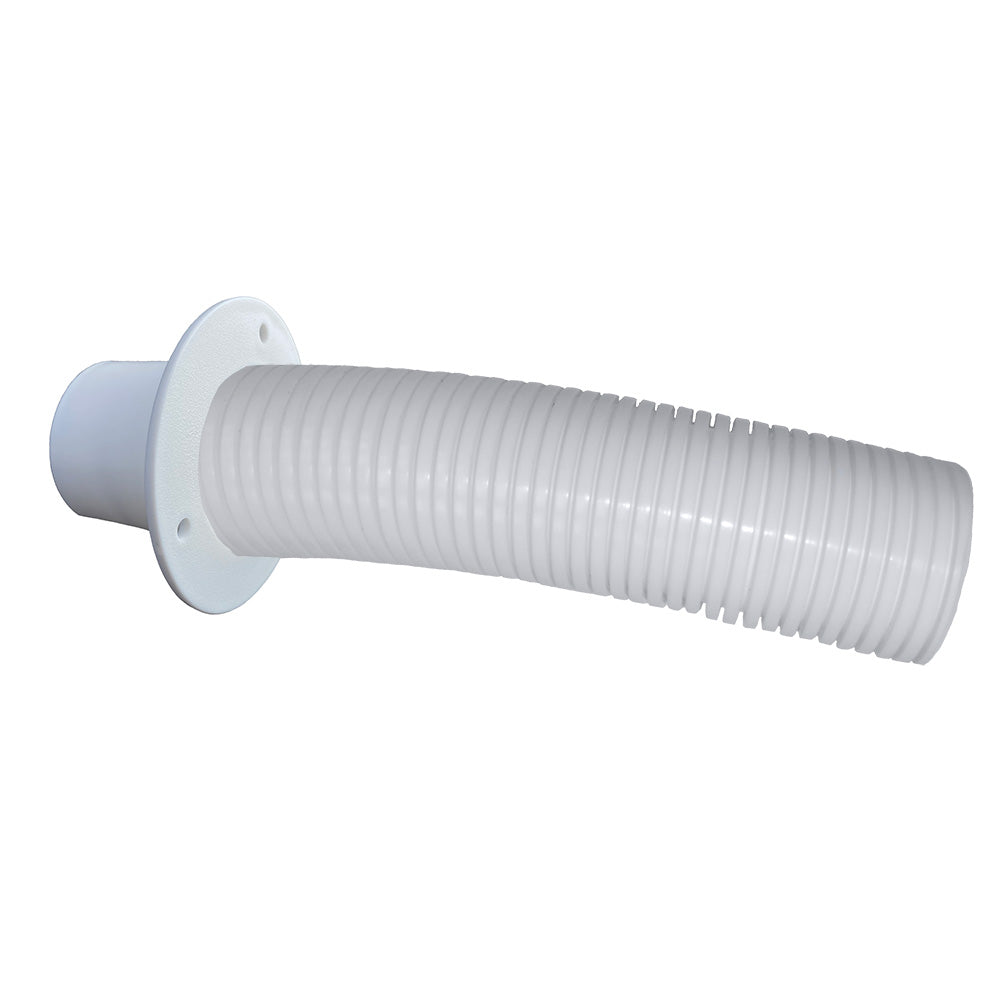 Trident Marine 10 White Stern Flex Hose w/Transom Flange [TFK-10W]