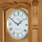 Bedford 26” Golden Oak Wood Finish Wall Clock w Swinging Pendulum & 4 Chimes