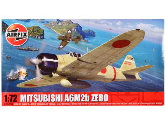 Level 1 Model Kit Mitsubishi A6M2b Zero Fighter Aircraft 1/72 Plastic Model Kit