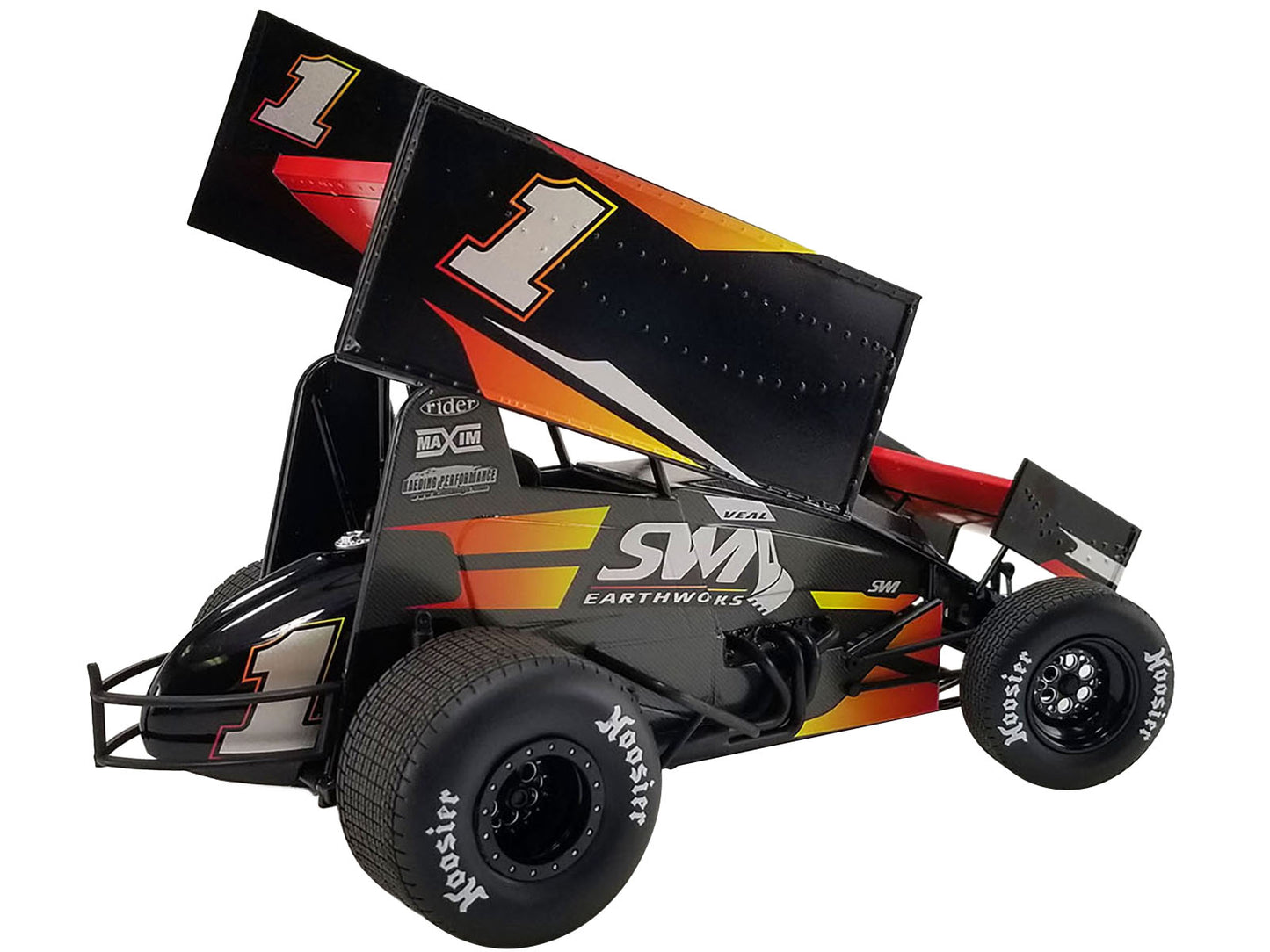 Winged Sprint Car #1 Jamie Veal SWI Earthworks SWI Engineering Racing Team 2022