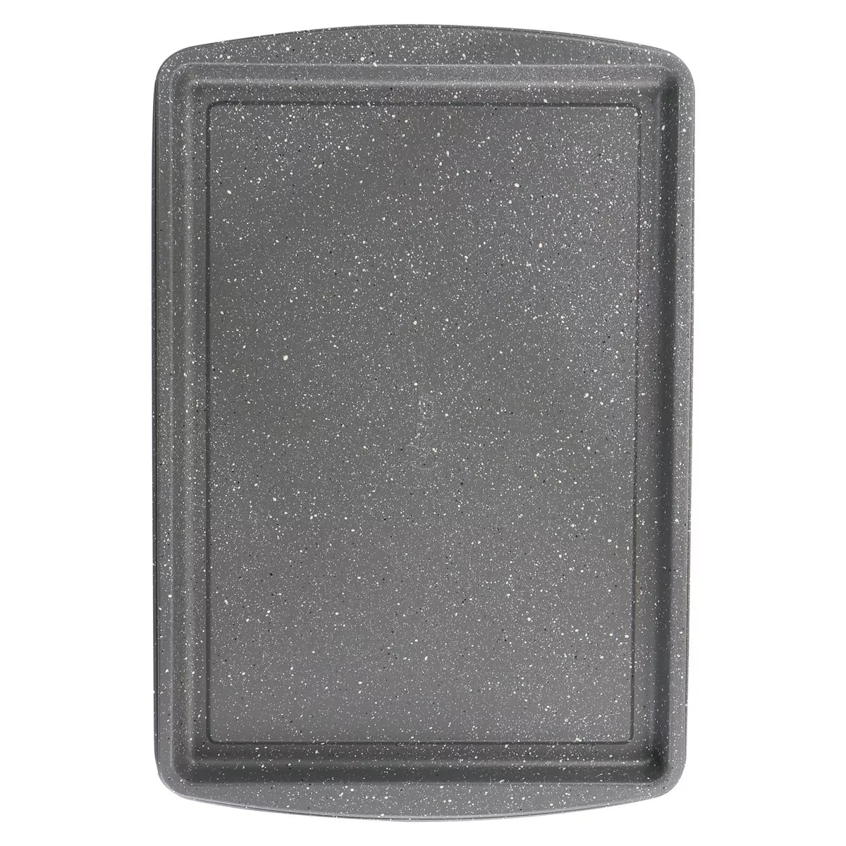 Oster 3 Piece Nonstick 13” 15” 17” Carbon Steel Cookie Sheet Set in Greystone