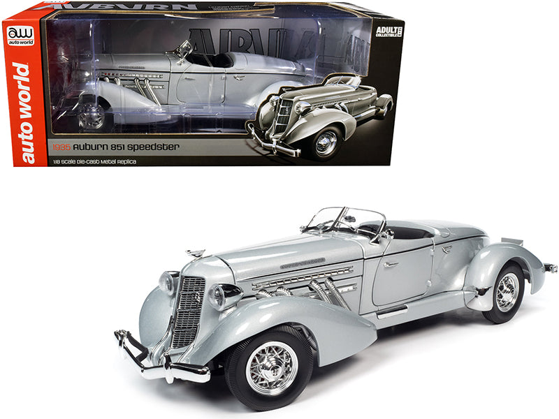 1935 Auburn 851 Speedster Haze Gray 1/18 Diecast Car Auto World