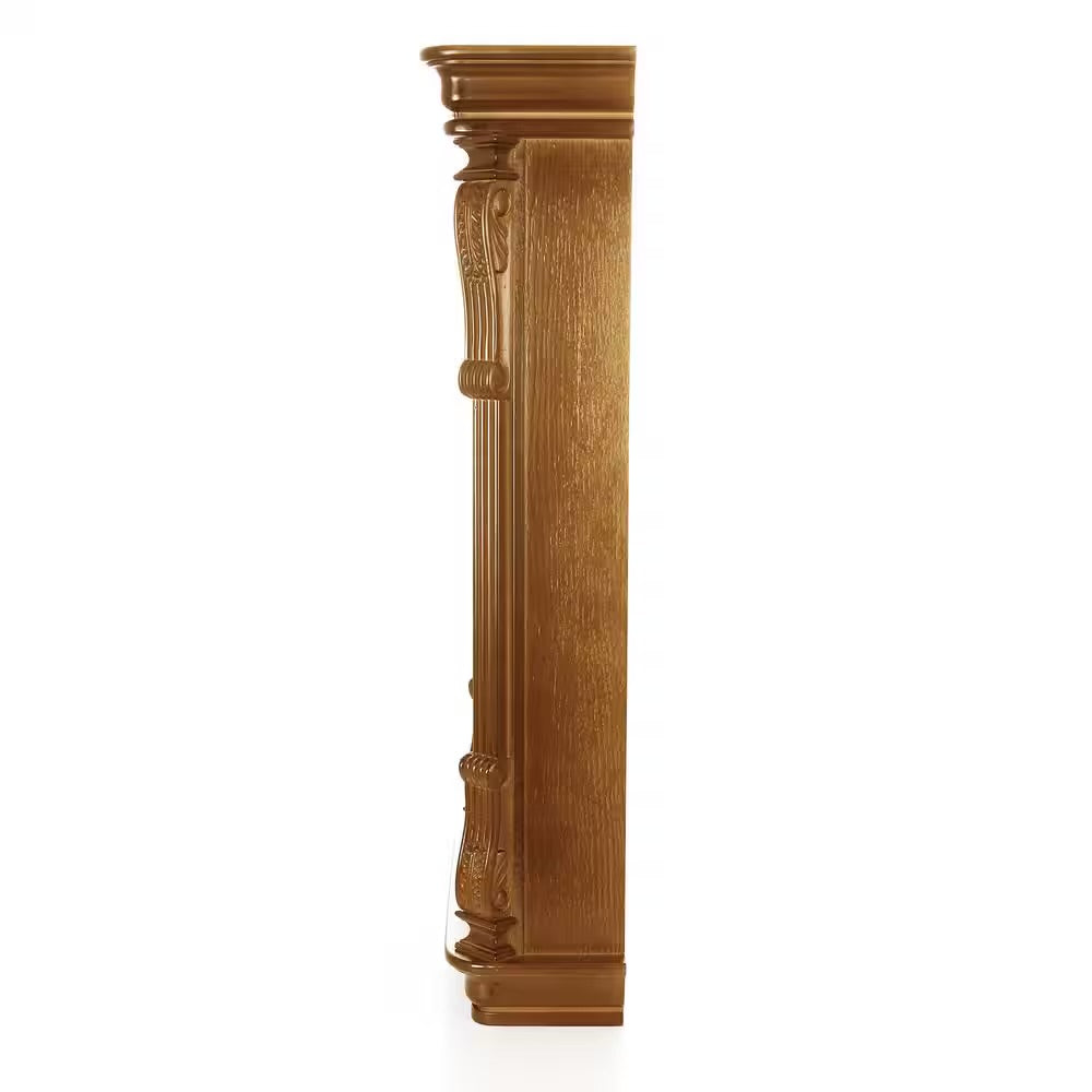 Bedford 26” Golden Oak Wood Finish Wall Clock w Swinging Pendulum & 4 Chimes