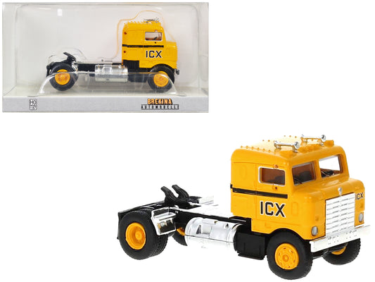 1950 Kenworth Bullnose Truck Tractor Yellow w Black Stripes ICX 1/87 HO Scale M