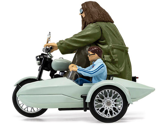 Motorcycle Sidecar Light Green w Harry Hagrid Figures Harry Potter the Deathly