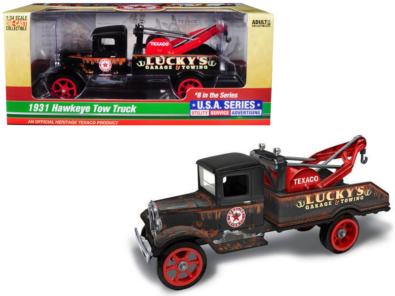 1931 Hawkeye Texaco Tow Truck Lucky's Garage & Towing Unrestored 8th in the Ser