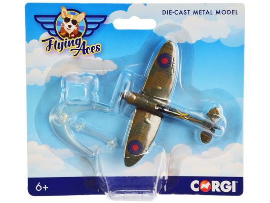 Supermarine Spitfire Fighter Aircraft RAF Flying Aces Series Diecast Model Corg