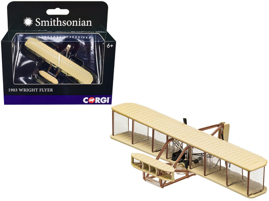 1903 Wright Flyer Aircraft w Pilot Figure Smithsonian Series Diecast Model Corg