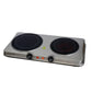 MegaChef Portable 1700W Heavy Duty Dual Size Burner Infrared Cooktop Range