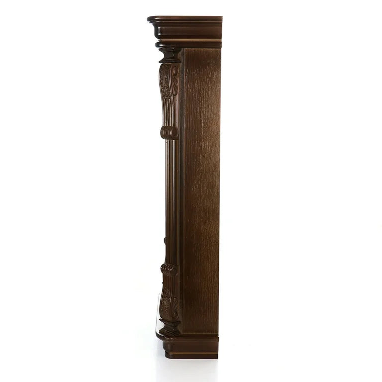 Bedford 26” Chestnut Wood Finish Wall Clock w Swinging Pendulum & 4 Chimes