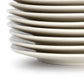 Gibson Home Zen Buffetware 8 Piece 7" Stoneware Dessert Plate Set in White