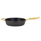 Oster Abbottsford 4 Quart Nonstick Aluminum Matte Black Saute Pan w Glass Lid