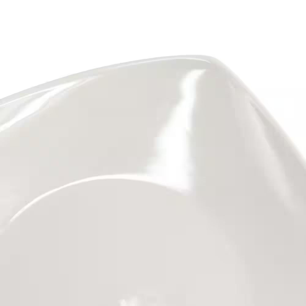 Gibson Home Zen Buffetware 8 Piece 7" Stoneware Dessert Plate Set in White