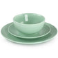 Elama Luna 18 Piece Mint Green Porcelain Dinnerware Set w Service For 6