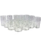 Gibson Home Jewelite 16 Piece Tumbler & Double Old Fashioned Glass Set