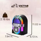 Victor Mini Bluetooth Jukebox w Multicolor LED Lighting