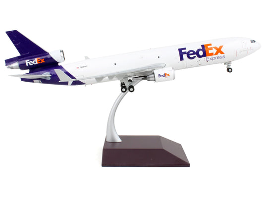 McDonnell Douglas MD-11F Commercial Aircraft Federal Express White w Purple Tail
