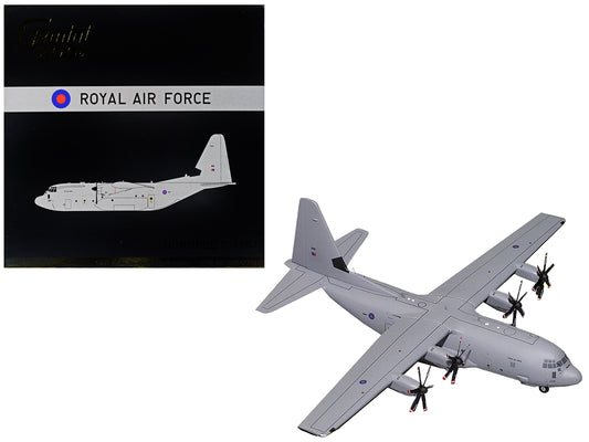 Lockheed C-130J Super Hercules Transport Aircraft British Royal Air Force Gray
