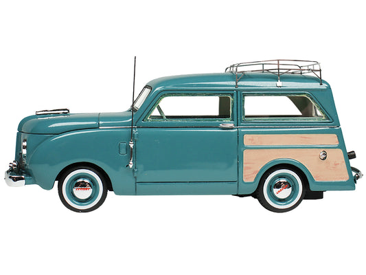 1949 Crosley Station Wagon Medium Blue w Roof Rack Light Blue Interior Limited