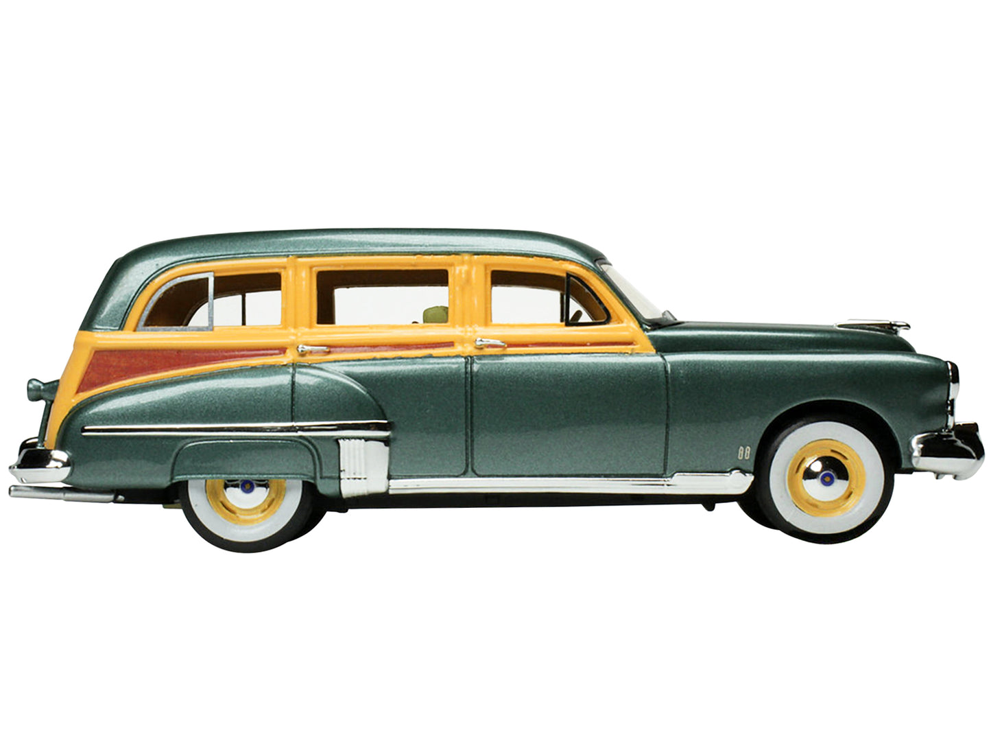 1949 Oldsmobile 88 Station Wagon Alpine Green Metallic w Cream Woodgrain Sides