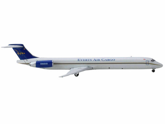 McDonnell Douglas MD-83 Commercial Aircraft Everts Air Cargo N965CE White w Blue