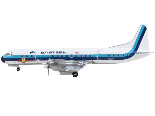 Lockheed L-188 Electra Commercial Aircraft Eastern Air Lines White w Blue Strip