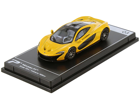 McLaren P1 Volcano Yellow Metallic w Black Top Hypercar League Collection 1/64 D