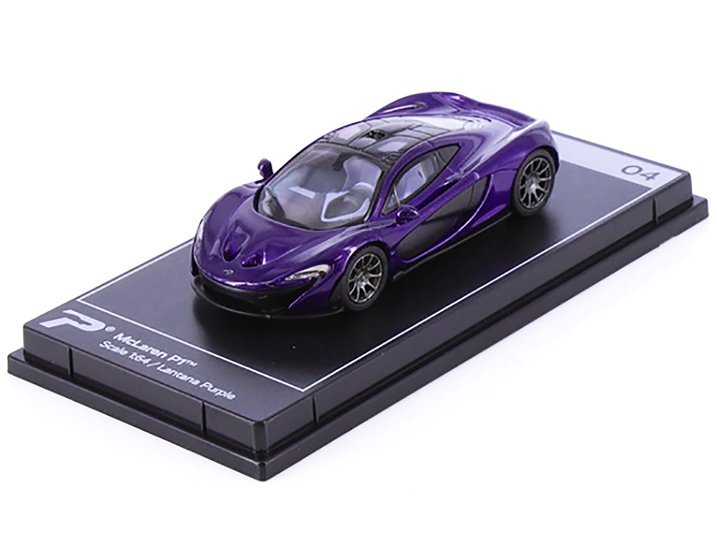 McLaren P1 Lantana Purple Metallic w Black Top Hypercar League Collection 1/64 D