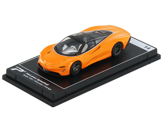 McLaren Speedtail McLaren Orange w Black Top Hypercar League Collection 1/64 Die
