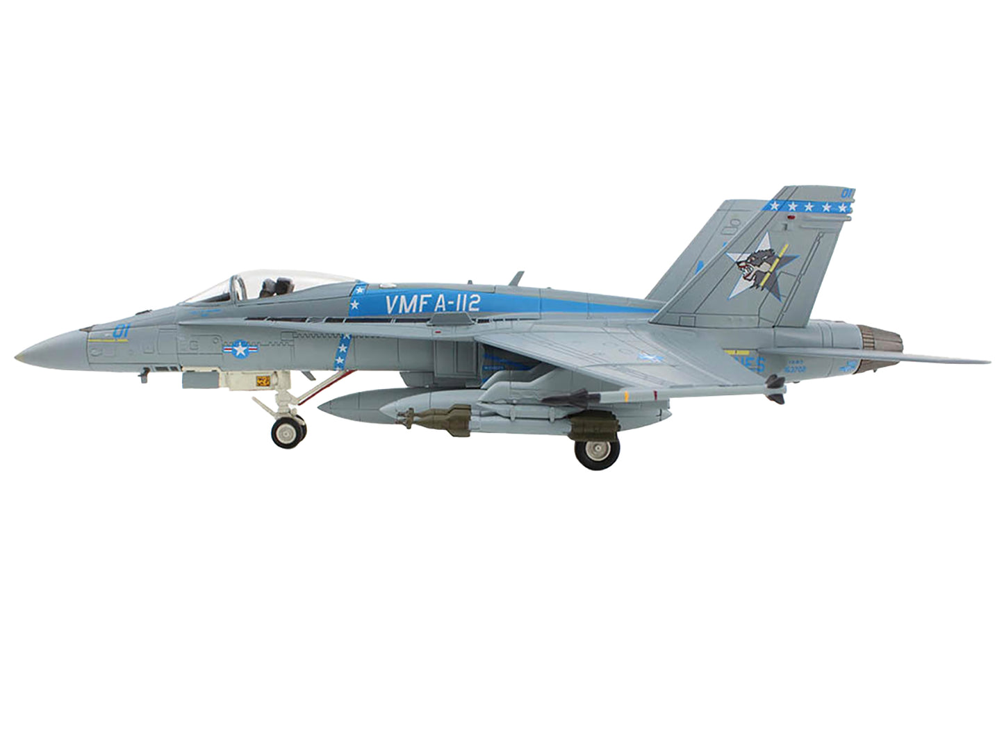 McDonnell Douglas F/A-18C Hornet Aircraft VMFA-112 Cowboys 2020 United States Ma