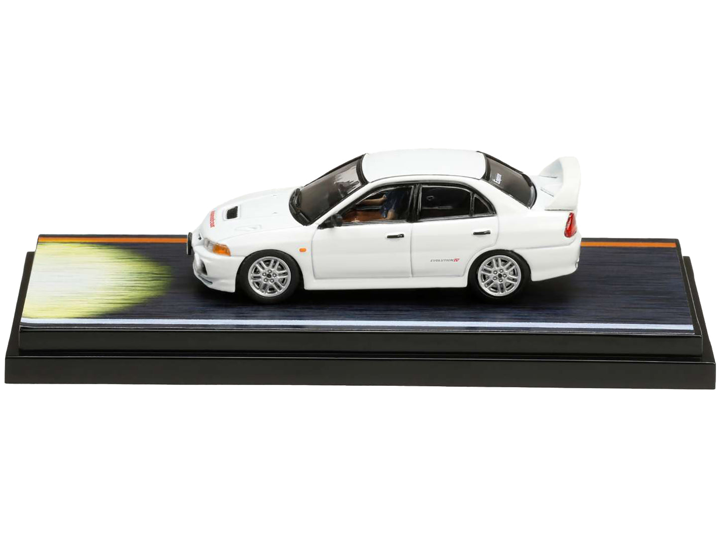 Mitsubishi Lancer RS Evolution IV RHD Right Hand Drive White Monstar w Seiji Iwa