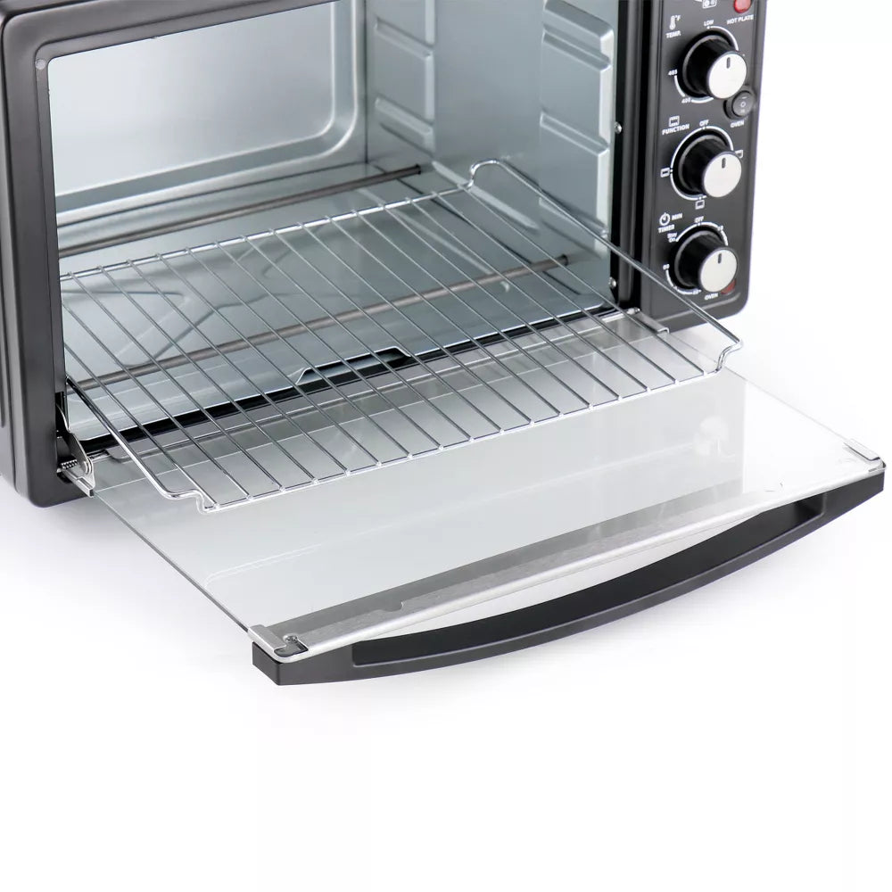 Better Chef Central XL 1400W 30 Liter Toaster Oven & Broiler w Dual Burners