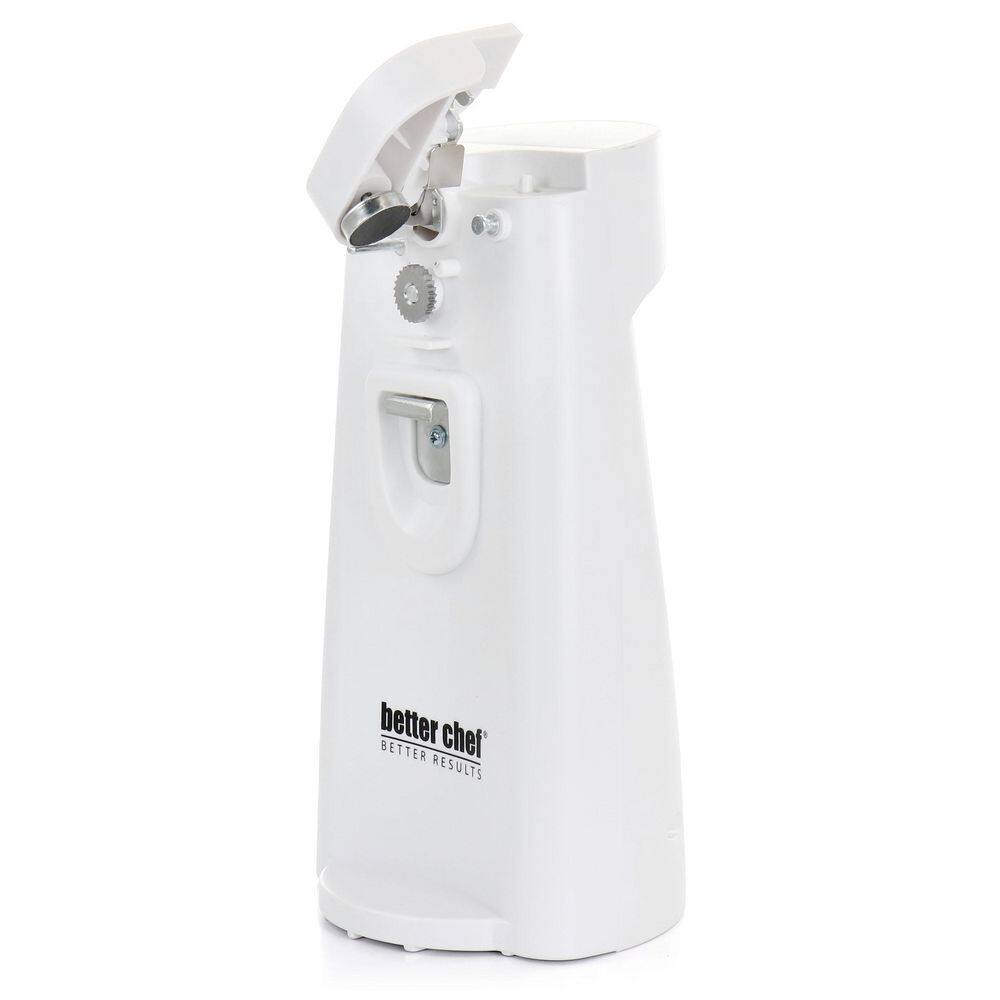 Better Chef Deluxe Electric Can Opener w Built in Knife Sharpener & Bottle Open
