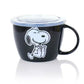 Gibson Peanuts 70th Anniversary 4 Piece Stoneware 23.5oz Soup Bowl Set w Vented