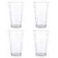 Gibson Home 4 Piece 16 Ounce Swirl Glass Tumbler Set