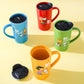 Peanuts Gentle Reminders Stoneware 4 Piece 18 oz Travel Cups in Assorted Designs