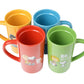 Peanuts Gentle Reminders Stoneware 4 Piece 18 oz Travel Cups in Assorted Designs